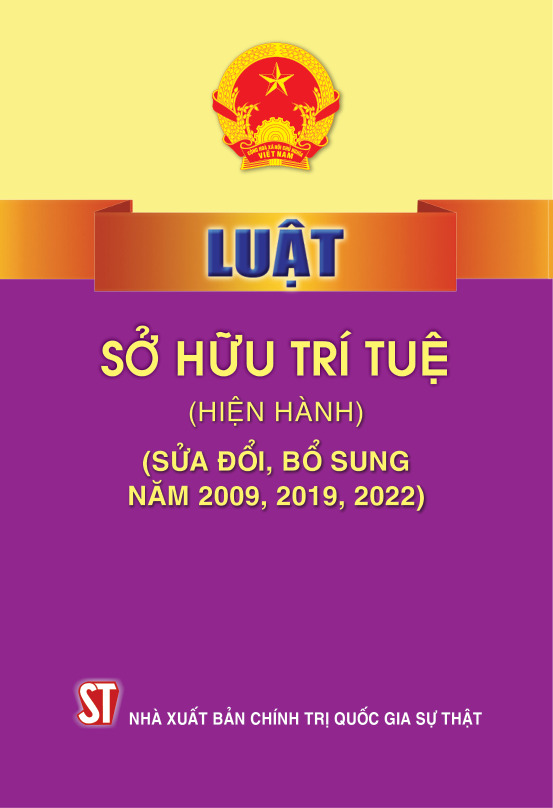 Luật Sở hữu trí tuệ (hiện hành) (sửa đổi, bổ sung năm 2009, 2019, 2022)