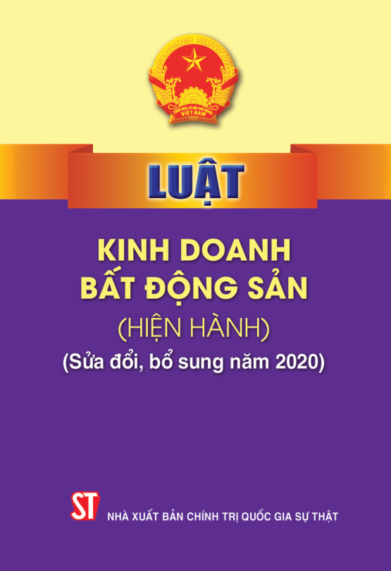 Luật Kinh doanh bất động sản (hiện hành) (sửa đổi, bổ sung năm 2020)