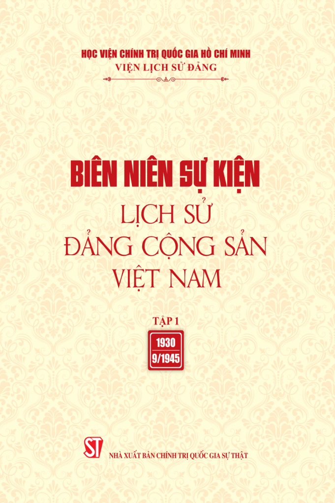 Biên niên sự kiện Lịch sử Đảng Cộng sản Việt Nam, Tập 1 (1930 - 9/1945)