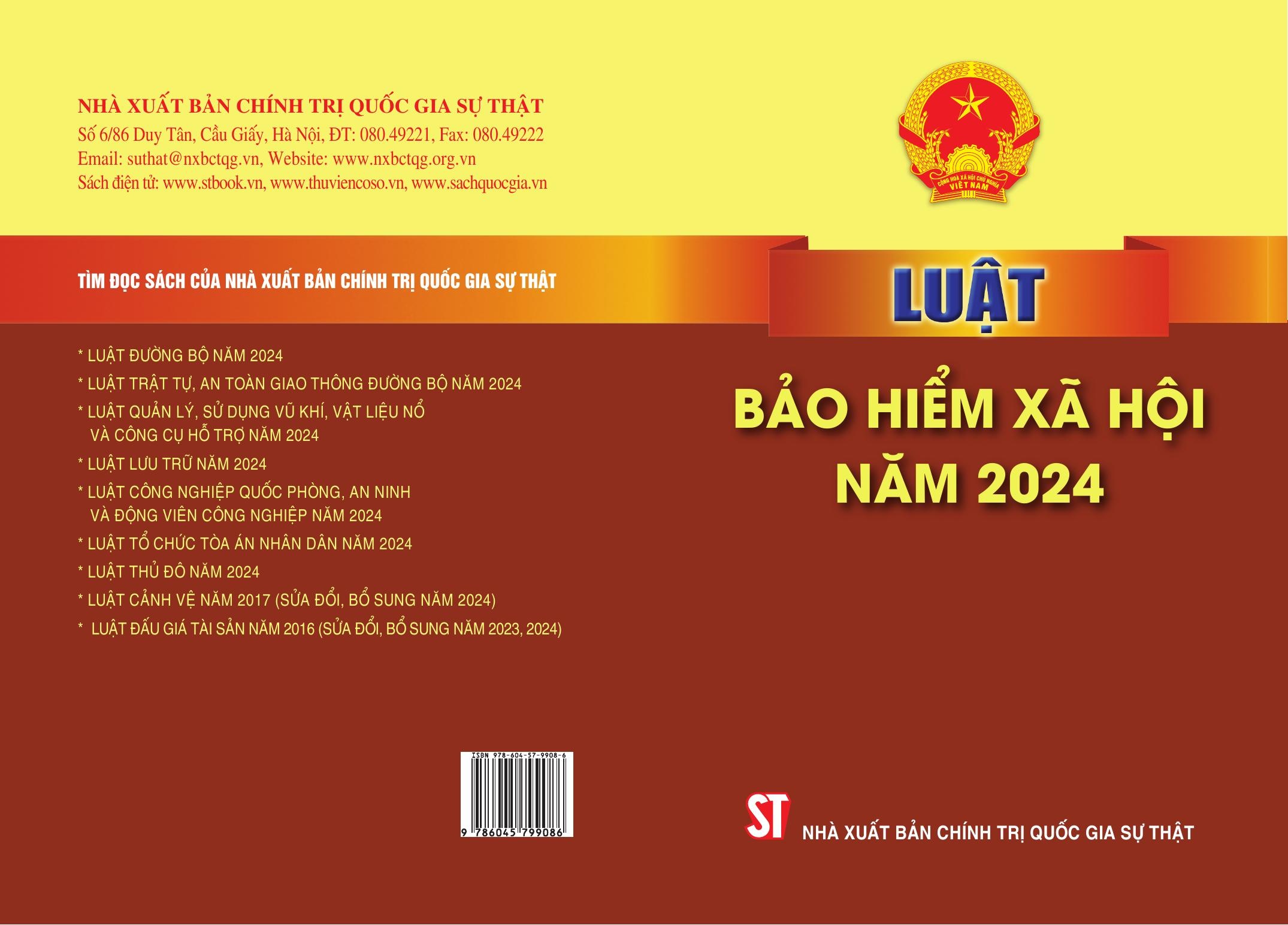 Luật Bảo hiểm xã hội năm 2024