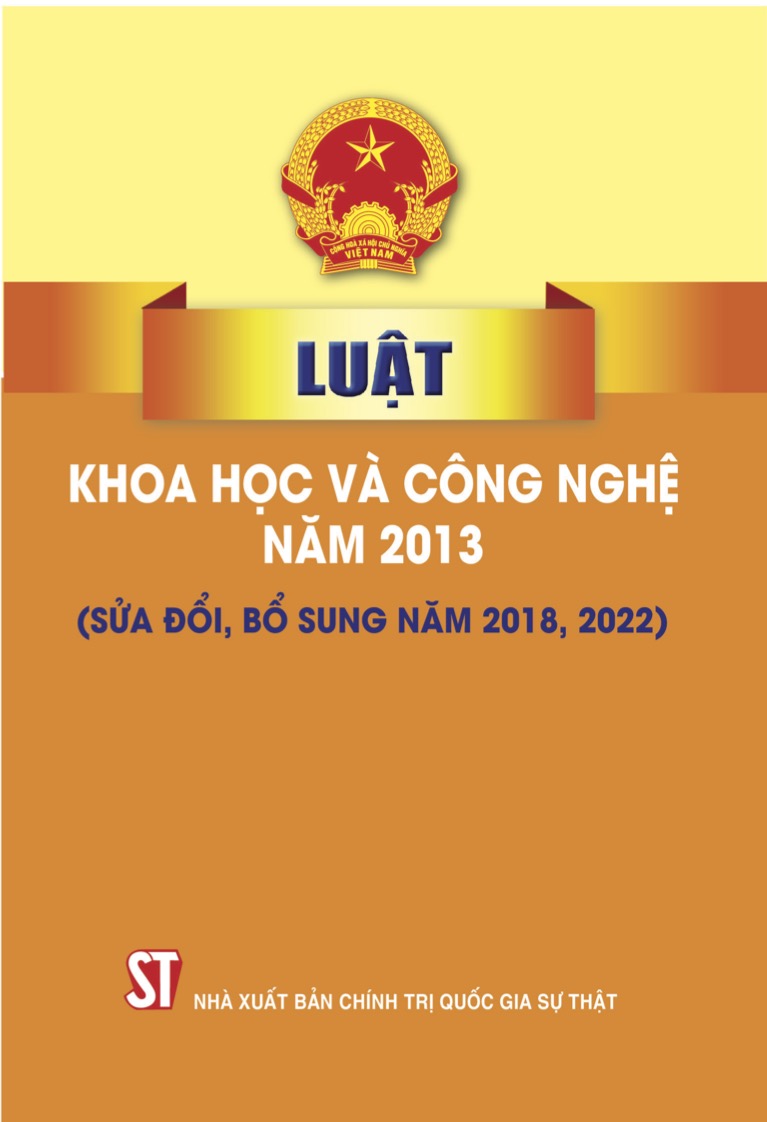 Luật Khoa học và công nghệ năm 2013 (sửa đổi, bổ sung năm 2018, 2022)