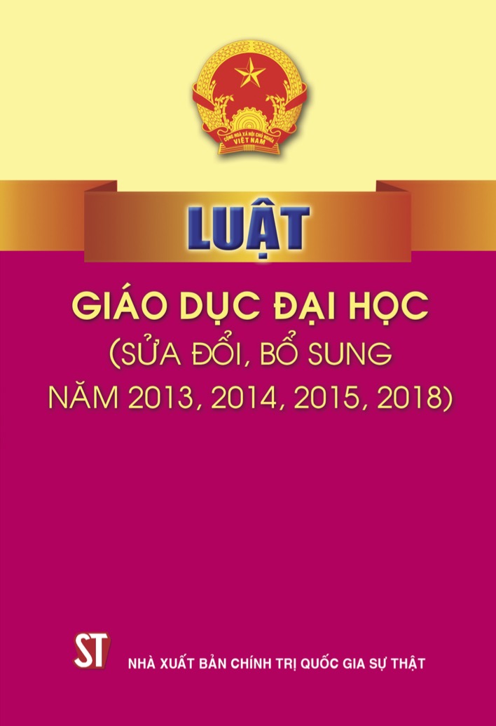 Luật Giáo dục đại học (sửa đổi, bổ sung năm 2013, 2014, 2015, 2018)