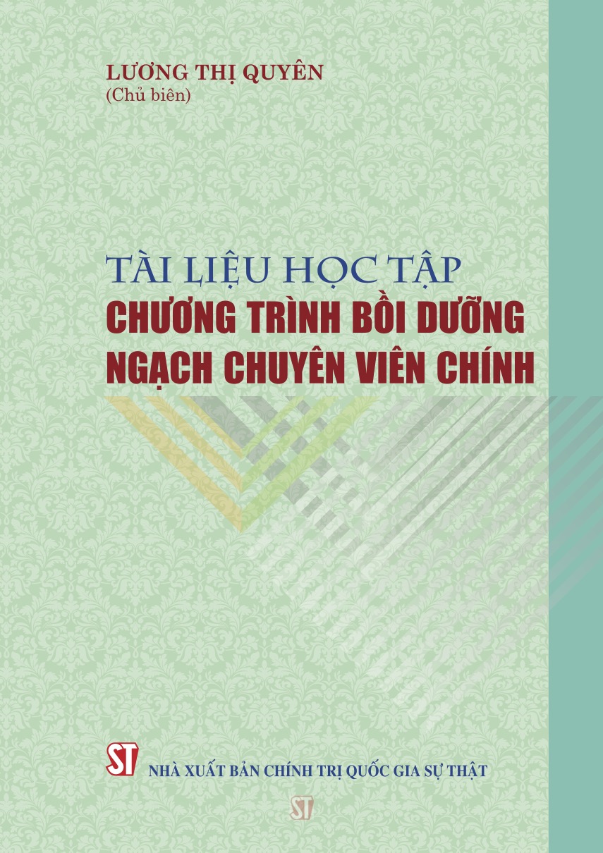Tài liệu học tập chương trình bồi dưỡng ngạch chuyên viên chính