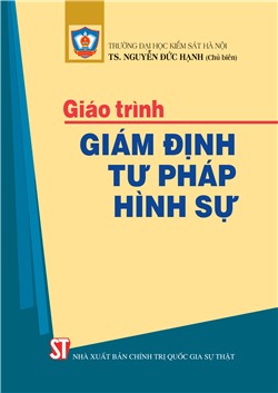 Giáo trình Giám định tư pháp hình sự