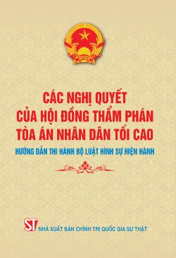 Các nghị quyết của Hội đồng thẩm phán Toà án nhân dân tối cao hướng dẫn thi hành Bộ luật Hình sự hiện hành